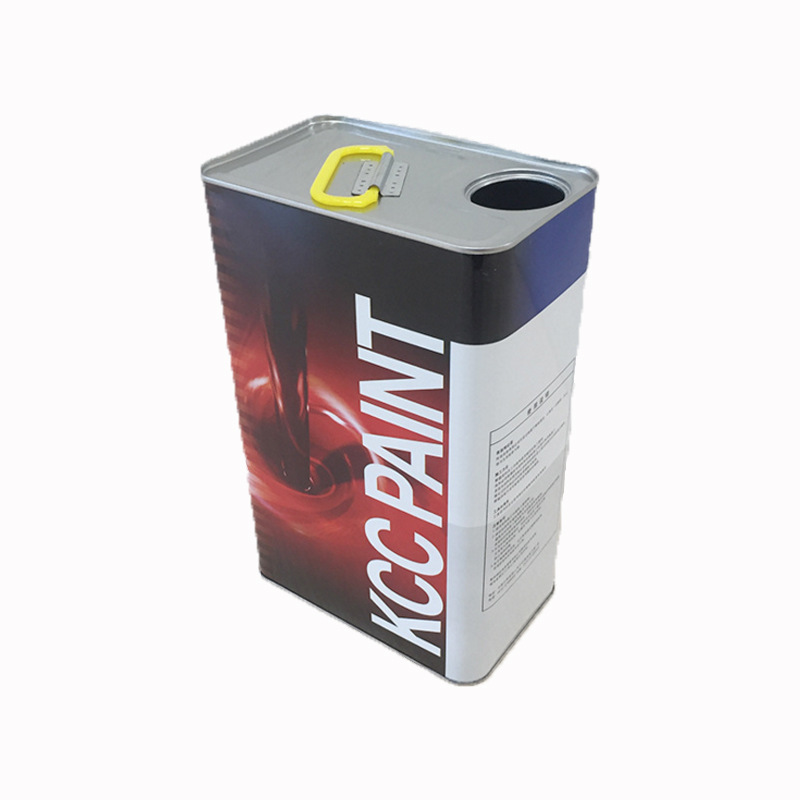 直销优质4升汽车铁罐/润滑油铁罐/高档机油铁桶/螺丝口铁罐铁桶