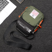 斯帕曼2018新款男士单肩包时尚休闲斜挎包男竖款手提包尼龙包小包