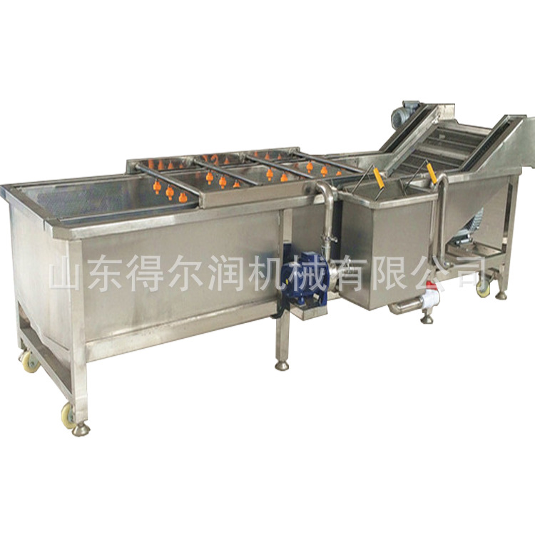 不锈钢蔬菜清洗机厂家 无损伤果蔬清洗加工设备 净菜加工生产线