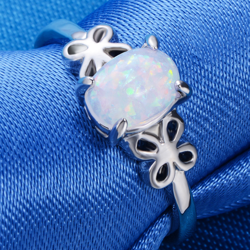 Fashion Bow Knot Alloy Plating Opal Women's Rings display picture 2