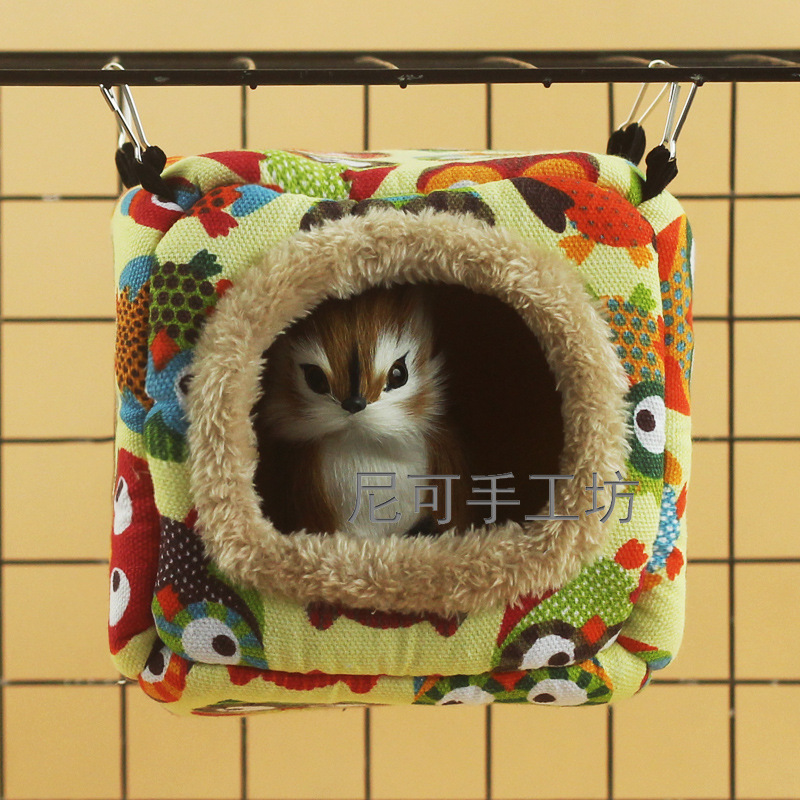 Devil squirrel Cotton nest Golden glider parrot Guinea pigs Hedgehog Cat litter rabbit sponge