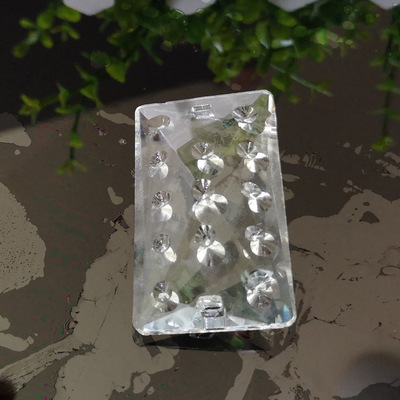 工厂销售30*50雨点长条水晶灯配件灯饰吊坠 圣诞婚庆散珠灯吊坠子|ms