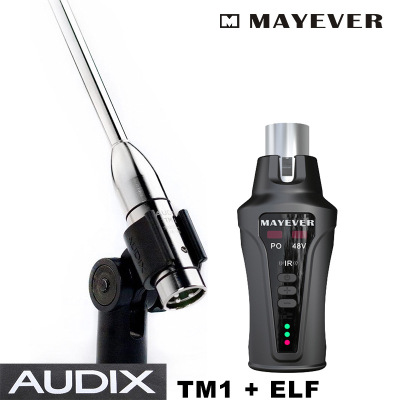 AUDIX专业测试电容话筒TM1+麦恒音频ELF音频转换器无线测试套装