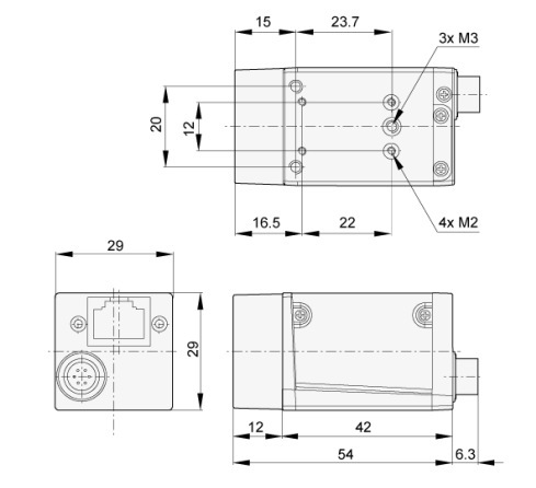 德国Basler巴斯勒  黑白工业相机 acA2040-25gm