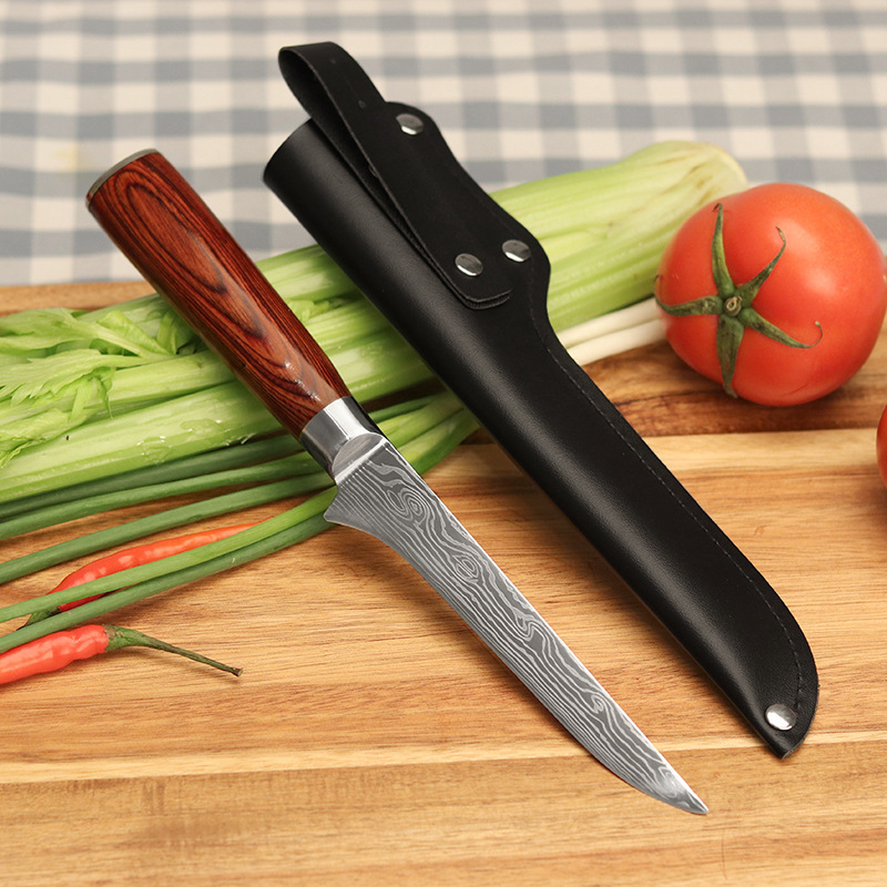 剔骨刀德国工艺不锈钢彩木手柄切肉刀杀鱼刀切片刀剖鱼刀厂家批发|ru