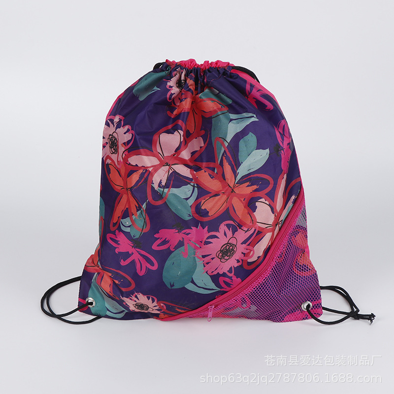 涤纶布袋批发定做防水棉布束口袋专业定制抽绳帆布背包袋印花logo