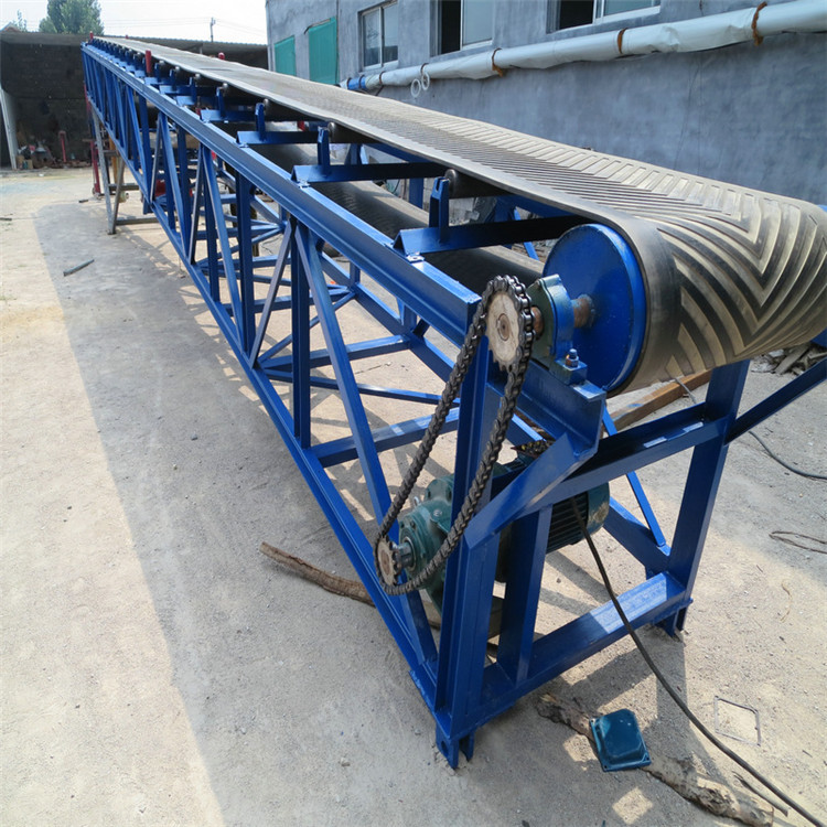 丹东服装传送皮带机 矿山碎石煤渣输送机