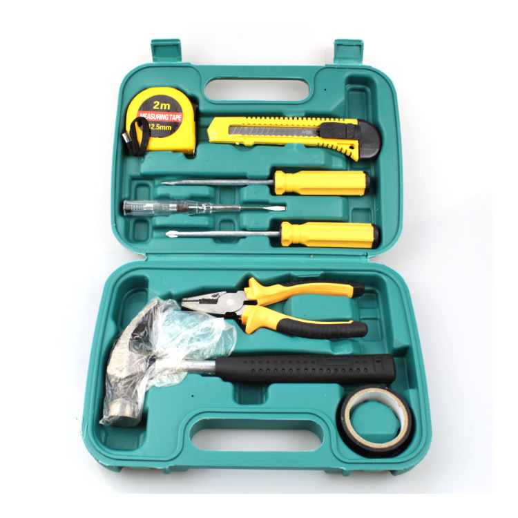 Gift Special Vehicle Emergency Toolbox Kit 9-piece Toolbox Vehicle Hardware Tool Combination Kit
