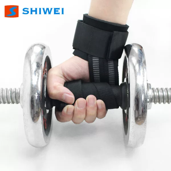 Shiwei New weightlifting wrist support belt latex silk non-slip SCR6mm gasket protection barbell fitness