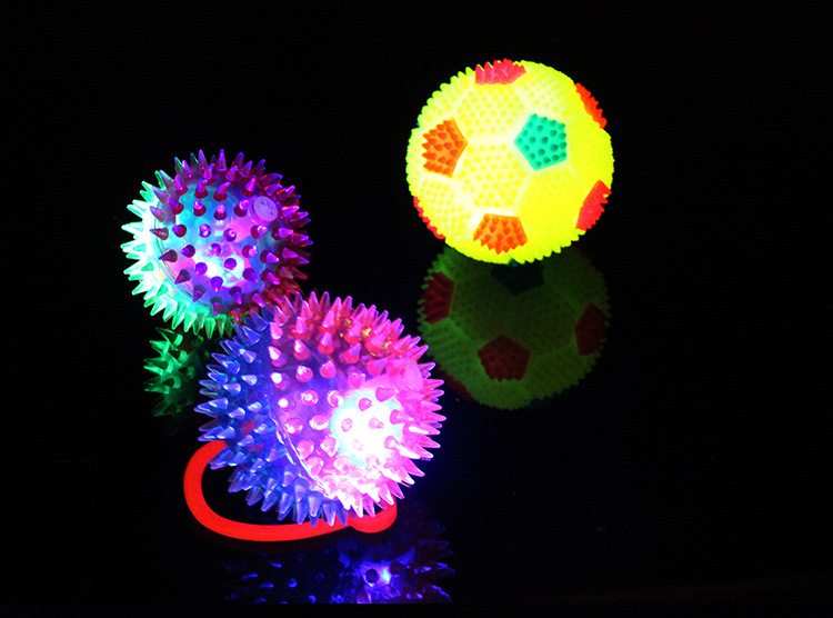 New Luminous Elastic Luminous Volleyball Massage Ball Water Polo Flashing Sound Ball Wholesale display picture 27