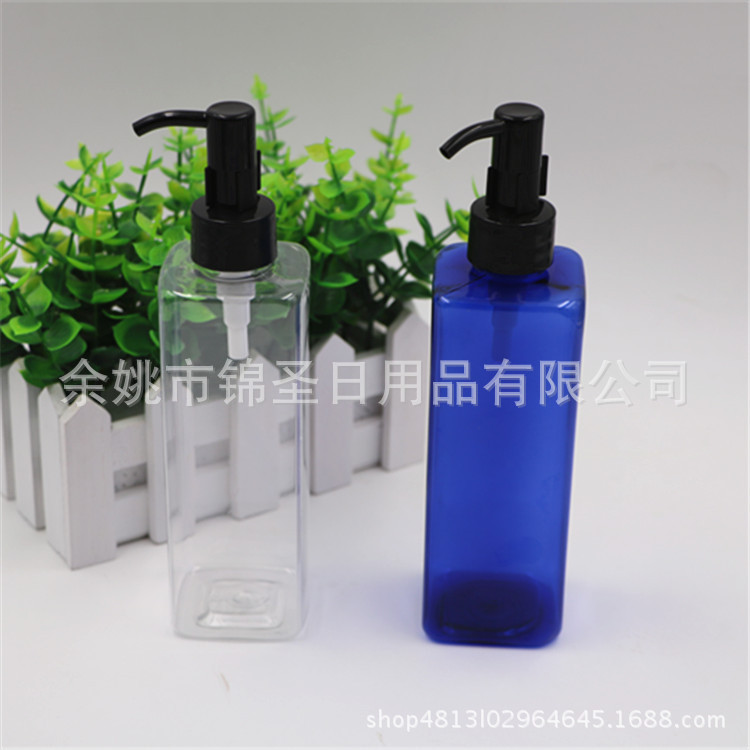 250ml方形瓶配卸妆油泵头、美容美体、卸妆分装瓶、化妆品瓶