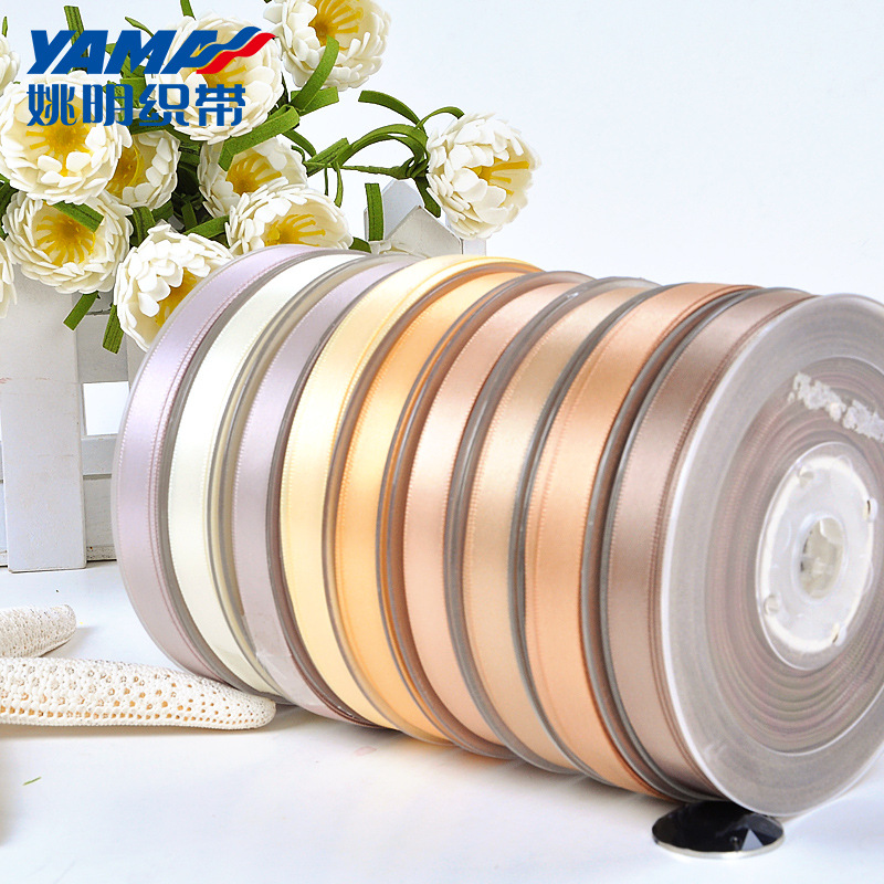 Yao Ming cinta al por mayor de satén de una sola cara cinta de poliéster DIY embalaje accesorios de ropa 100mm810-837