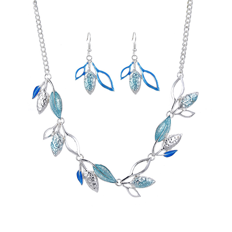fashionable necklace and earrings