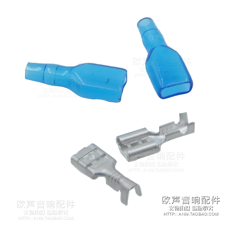 Большой пружинный Клеммный штекер из чистой меди холодного отжима, посеребренный, Женский Клеммный штекер, Клеммная головка Проводной карты