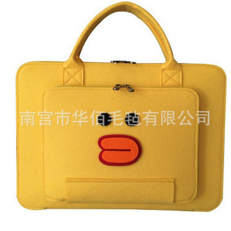 felt Dual zippers Computer package Manufactor supply Direct selling business affairs portable Felt bag Apple ipdp Tablet PC package