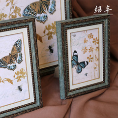 Retro photo frame European style palace table 67 inch 810 12 inch A4 wall hanging picture frame wholesale high-end old decorative frame