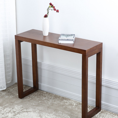 solid wood Entrance station Modern minimalist solid wood Vestibule Sofa backrest Narrow table Bar a few Altar Console Tables