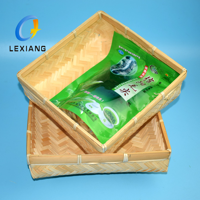 特产包装方形礼盒制作 竹编上下盖盒子 糕点特色包装竹盒厂