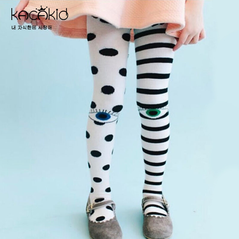Venta al por mayor kacakid primavera y otoño calcetines para niños dulces niñas amor ojos grandes pantimedias calcetines de princesa coreana calcetines de baile