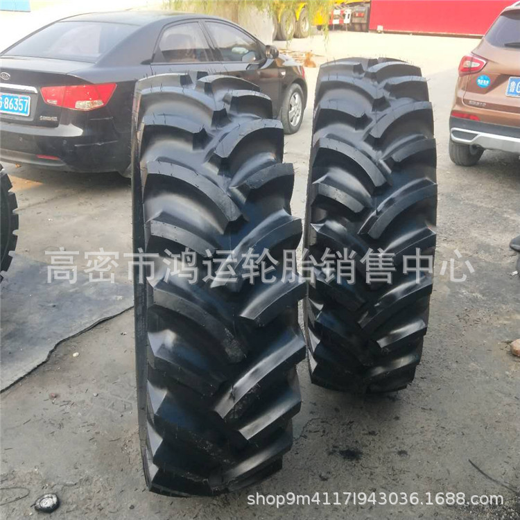 现货供应 16.9-30加密人字花纹农用机械车约翰迪尔拖拉机轮胎