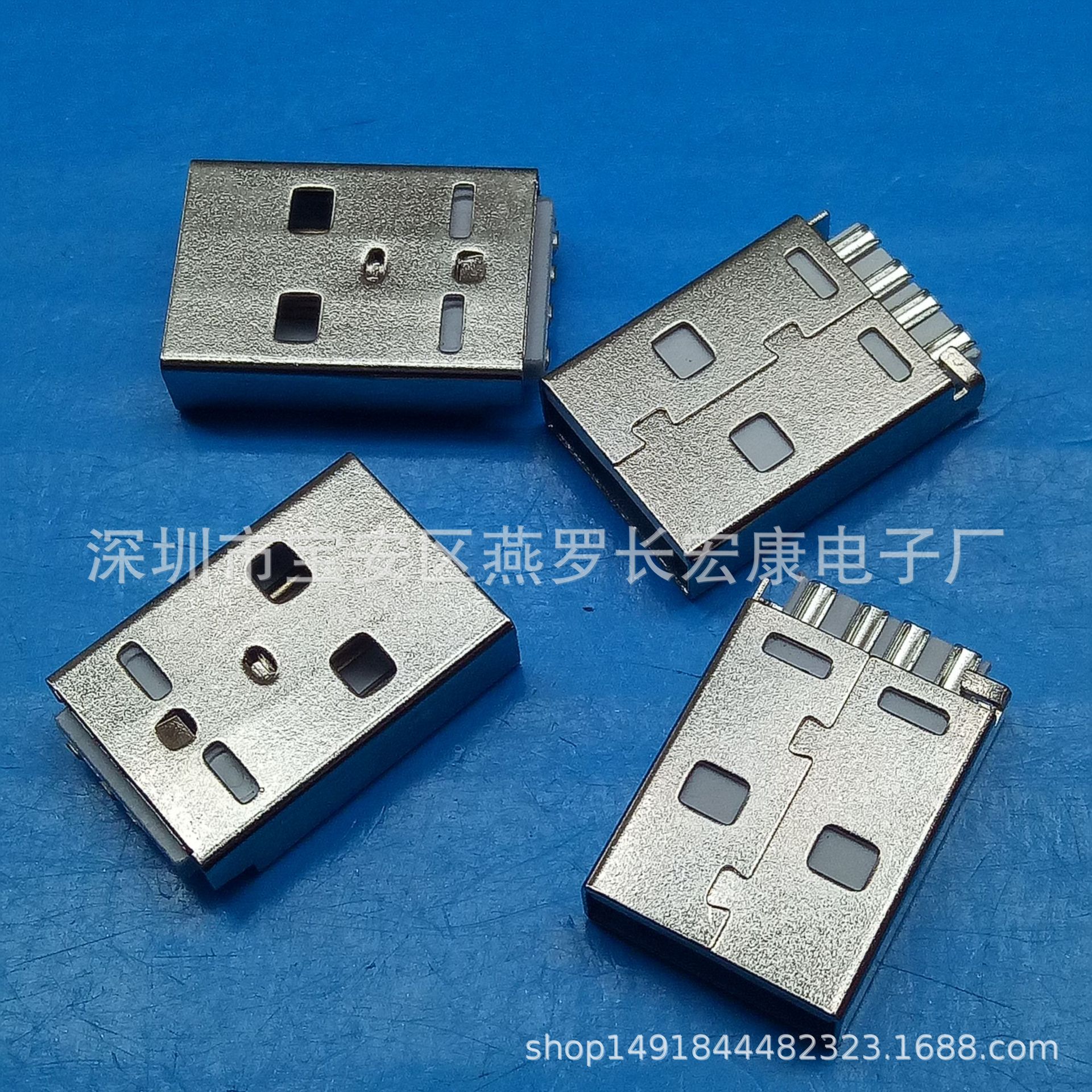 USB 3.0 A公焊线式 AM单排焊线 9P 3.0公头 蓝色胶芯 A公 3.0焊线-阿里巴巴
