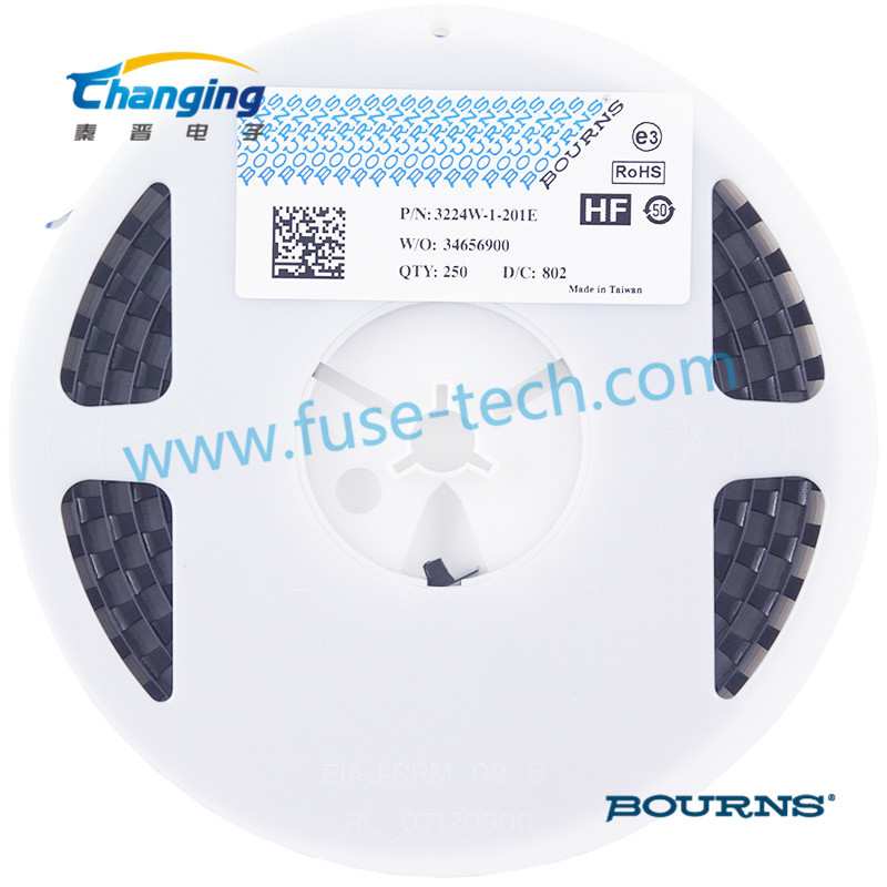 可调电阻 bourns电位器3224W-1-201E 200Ω 伯恩斯多圈电位器 