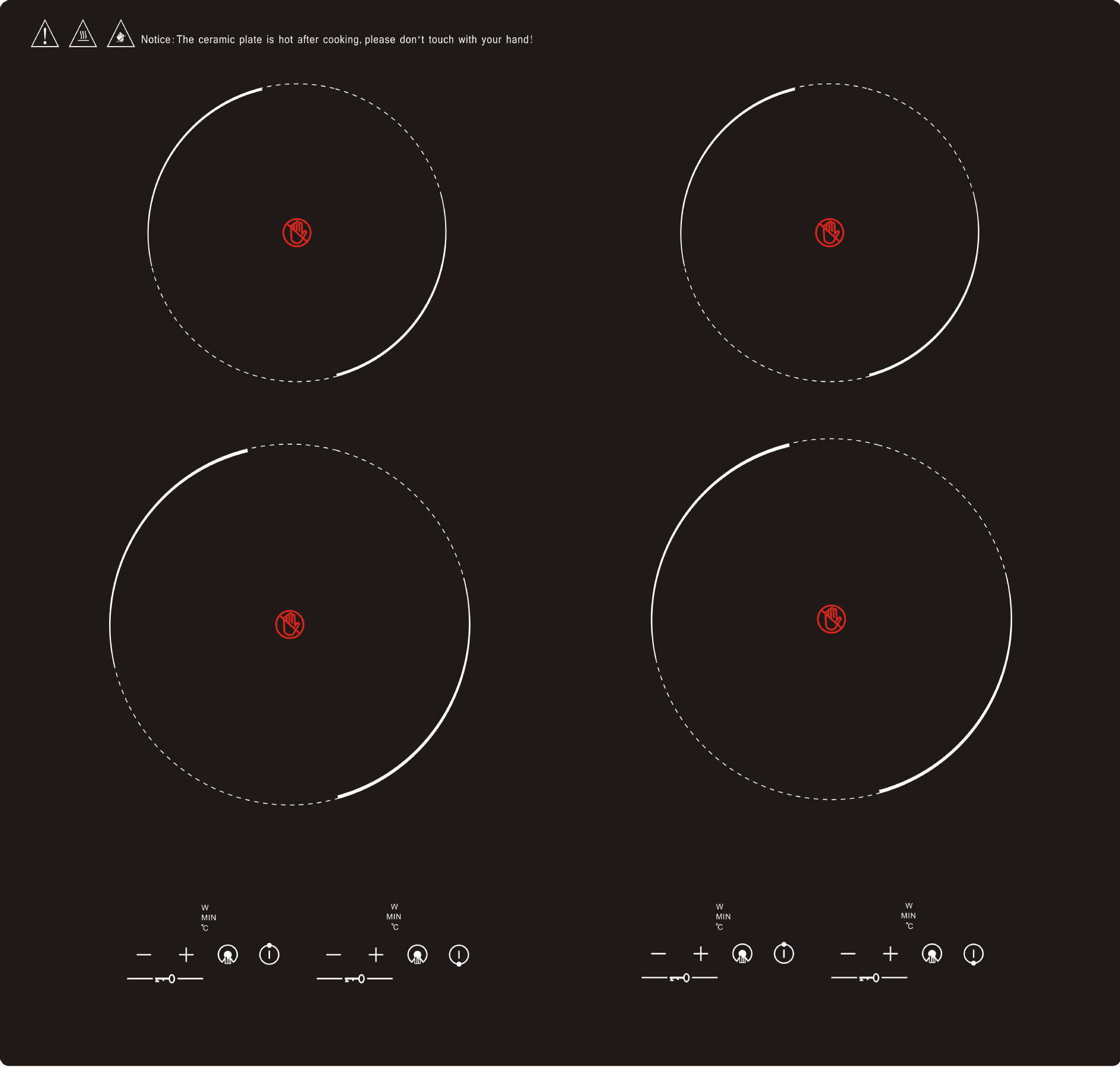 四头炉电磁炉电陶炉组合