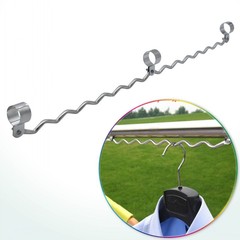 Windproof clothes rack anti-wind line, weld-free 325 stainless steel tube clothes hanger wave hook, whole 28 clothes rod windproof hook anti-drop