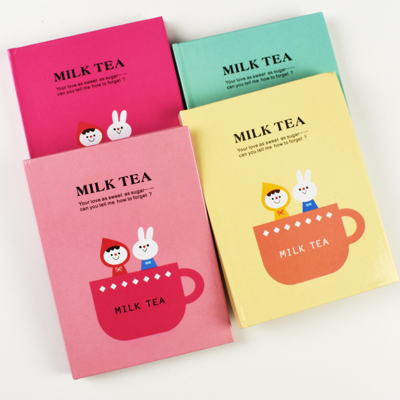 MILK TEA本子 批发定做硬壳封面便签本 小本子旅游出行写字本|ms