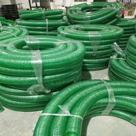 厂供绿色耐低温pvc防静电钢丝管pvc复合防静电钢丝软管50 65 75mm
