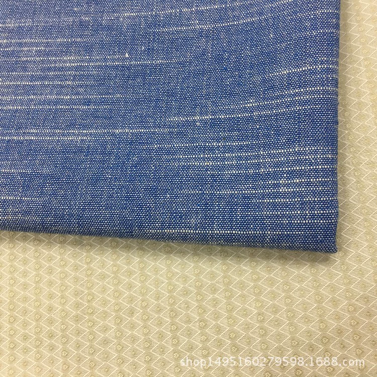 Spot supply of bamboo joint linen cotton DIY linen cotton and linen blended linen color woven multi-color home textile pastoral style