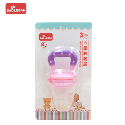 宝乐班 婴儿水果咬咬乐 宝宝辅食硅胶网袋 营养果蔬乐 辅食喂养器