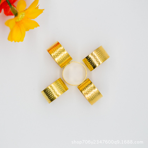 Factory Direct Cross-stitch Needle Sewing Thimble, Ring Thimble Holder, Metal Iron Thimble Home Thimble Tool