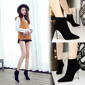 Fashion Slim-heeled Super High-heeled Suede Point Sexy Night Shoe