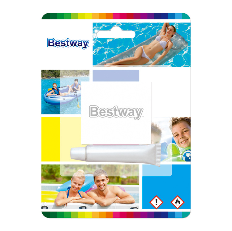 Original Bestway Repair kit PVC Repair piece+glue Inflatable mattress Swimming Pool Swim ring currency