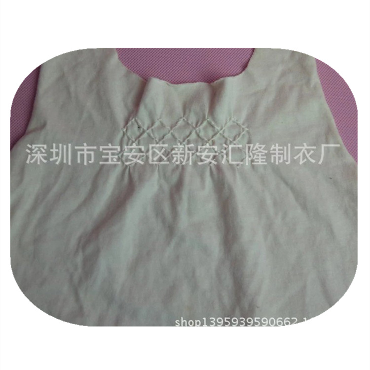 来料手工打揽手绣珠绣 09 19年出口外贸加工 各式特种胸前童装