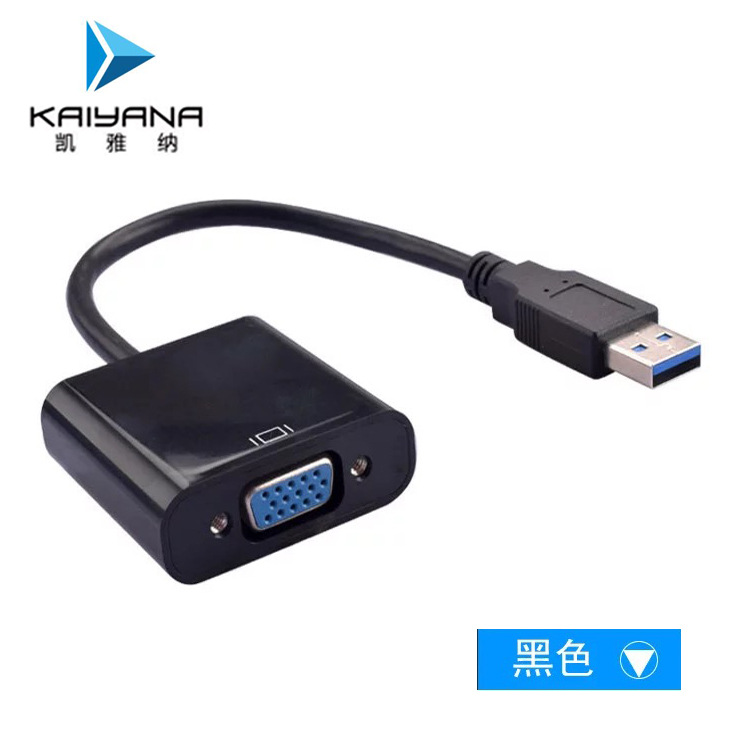 USB a VGA convertidor ordenador 3,0 transferencia externa interfaz gráfica proyector pantalla HD cable