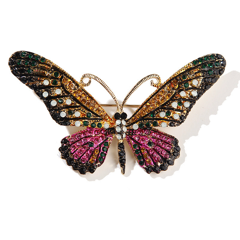 Mode Papillon Alliage Incruster Strass Femmes Broches display picture 2