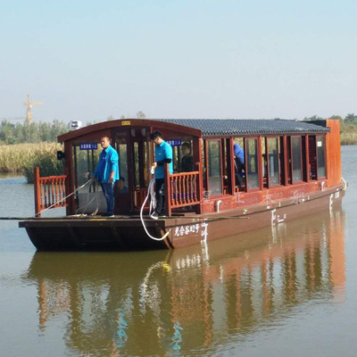 Manufacturers supply Jiangsu Painting Boat Sightseeing boat tour Electric large Tour boats Scenery decorate prop
