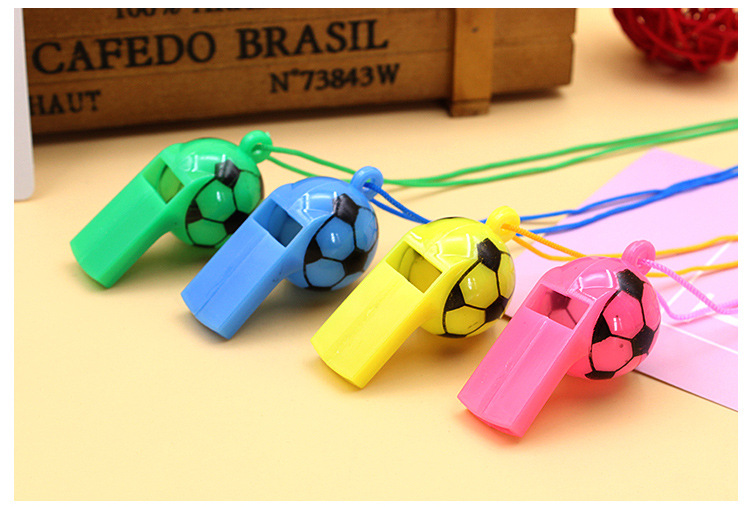 Color Plastic Football Whistle Referee Whistle Game Supplies display picture 5