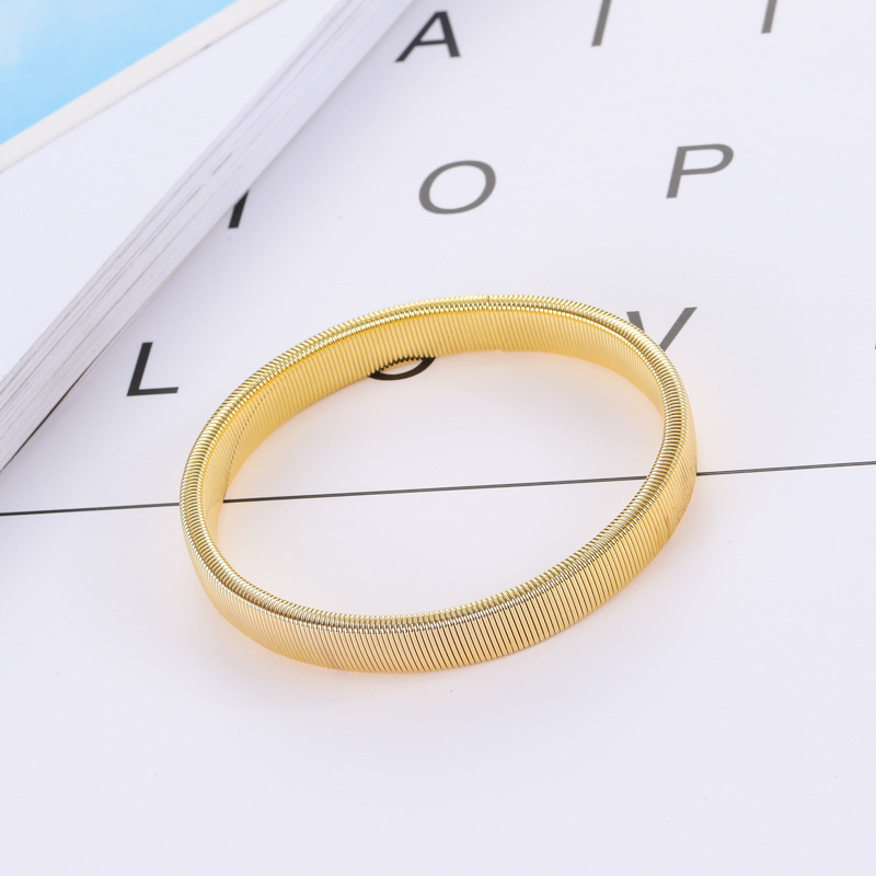 Fashion Round Elastic Ring Plating Menu0027S Bangle 1 Piece