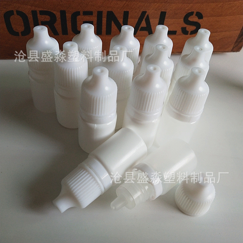 En stock suministro 5ml botella de gota botella de líquido botella vacía botella de plástico al por mayor