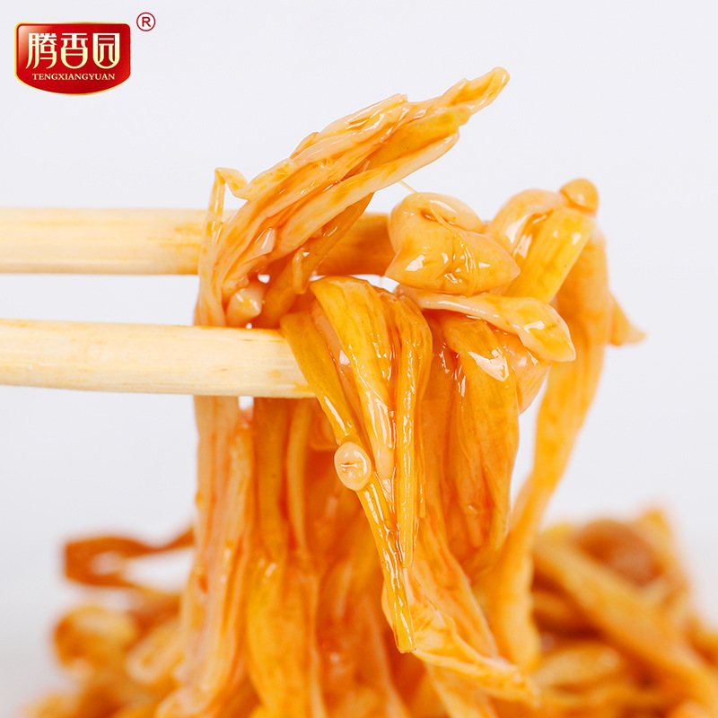 Spicy enoki mushrooms side dish mushroom bagged ready-to-eat small pickled vegetables wholesale 240g*20 bags manufacturer