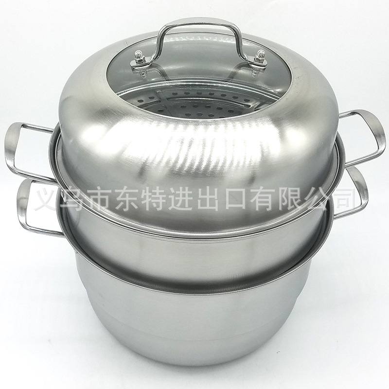 厂家直销蒸锅带磁双层蒸锅家用蒸煮多用锅蒸汤锅促销礼品赠品详情图3