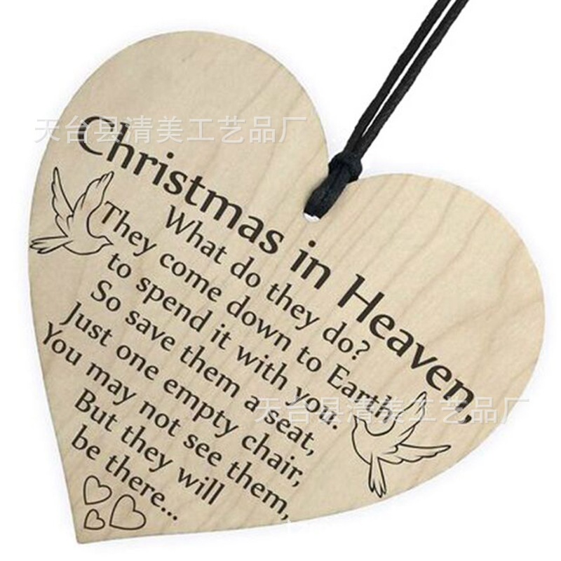 40 estilos 100mm amor madera chip colgante DIY madera colgante 1 paquete
