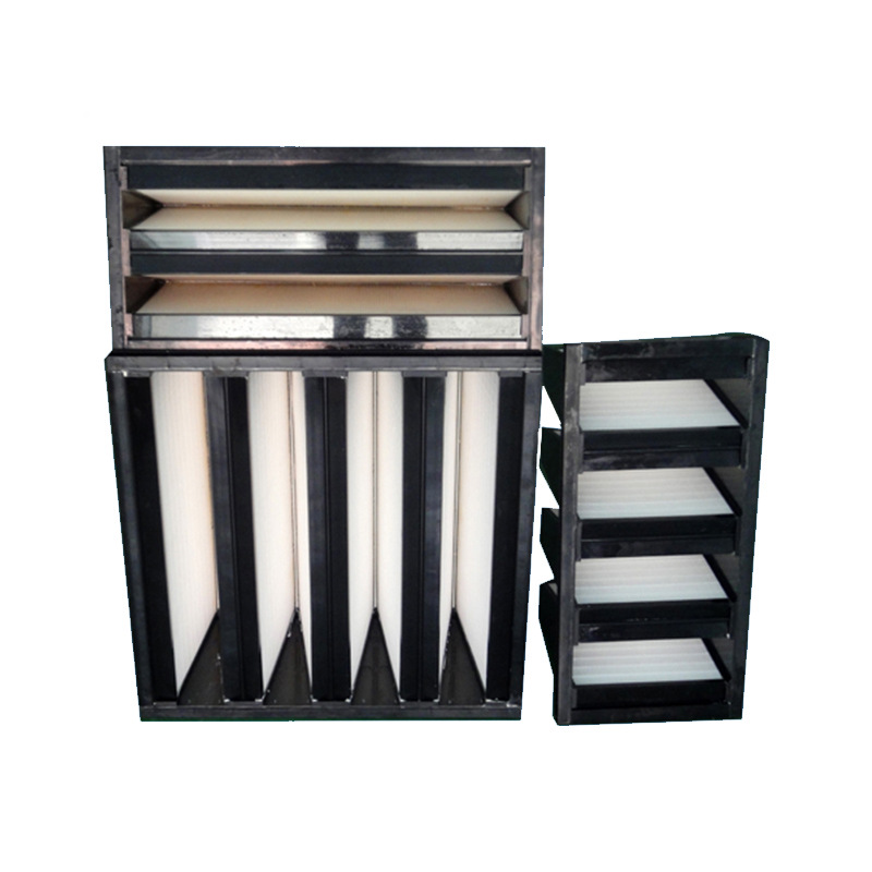 V型W型亚高效过滤器 空气过滤器 高效过滤器  亚高效密褶滤网