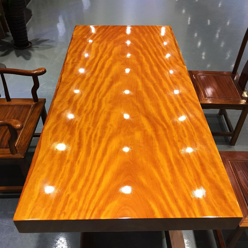 Africa Yellow rosewood Taipan tables solid wood Large board Desk sets Log Executive desk Log desk fashion Conference table