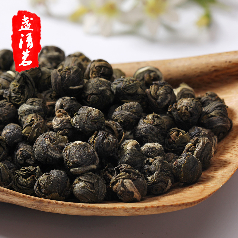 2020 Fujian newly picked and processed tea leaves Jasmine Tea Craft tea Jasmine Pearl Hydrangea bulk Tea Manufactor wholesale