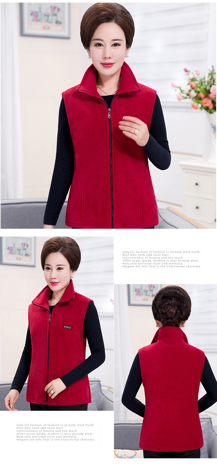 Gilet femme en Polaire polaire - Ref 3434668 Image 48