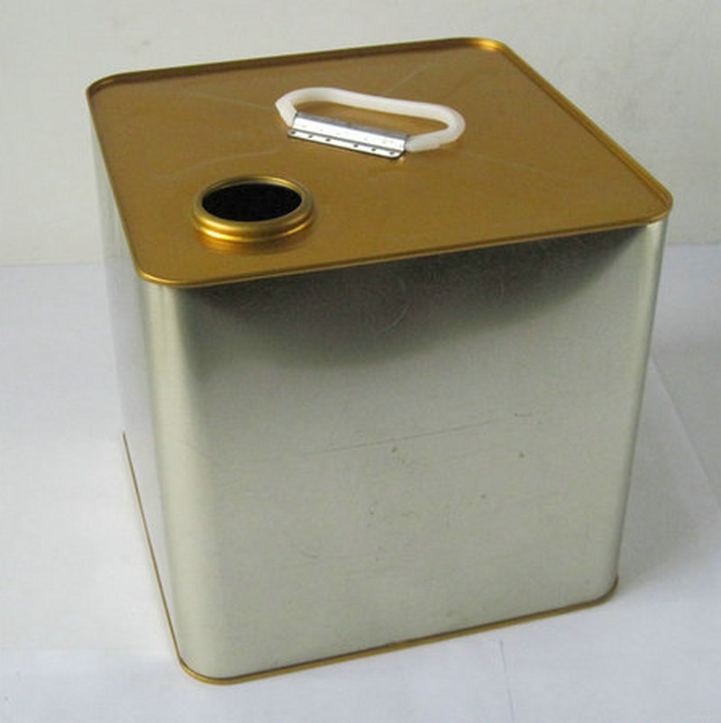 10L马口铁桶 小口化工方桶 方形金属桶 马口铁化工罐